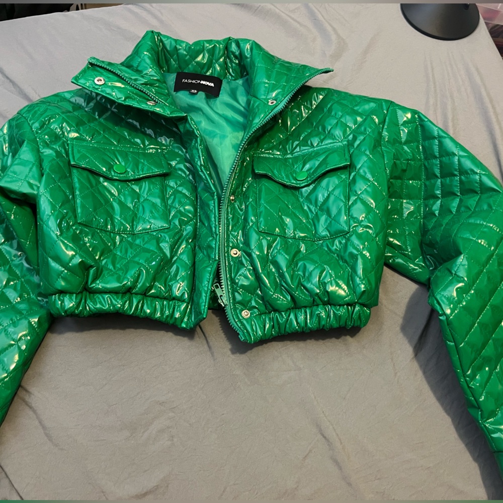 Green bubble jacket